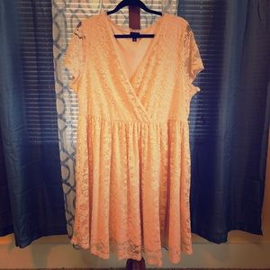 Peach Lace dress